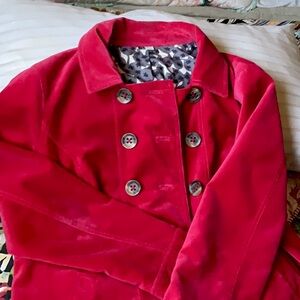 Boden Velvet Coat US 14 Hot Pink!